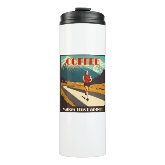 コーヒーが起こランニングる タンブラー (正面)
