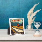 コーヒーが起こランニングる フォトプラーク (インサイチュ)