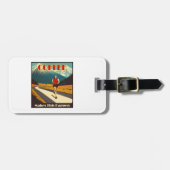 コーヒーが起こランニングる ラゲッジタグ (正面横)