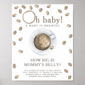 コーヒーが醸造されているママの腹のゲームはどれくらい大きい ポスター (正面)