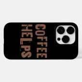 コーヒーが面白いレトロなタイポグラフィーのカフェの名言 Case-Mate iPhoneケース (裏面 (横))