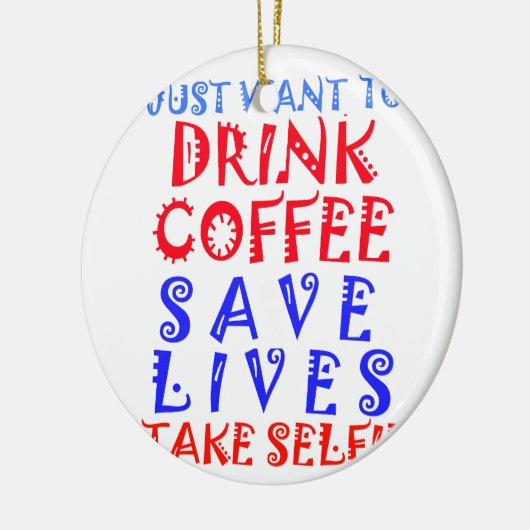 コーヒーが飲みたいだけなのに セラミックオーナメント (左)