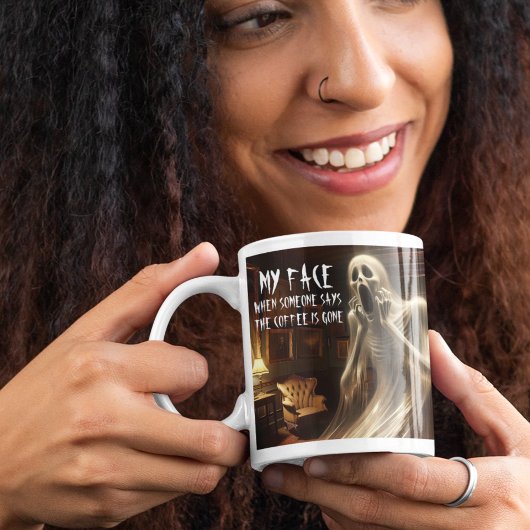 コーヒーが飲み込み ジャンボコーヒーマグカップ