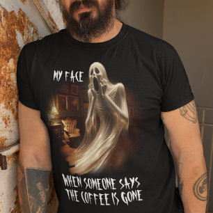 コーヒーが飲み込み Tシャツ
