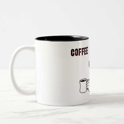 コーヒーが鳴っている。 ツートーンマグカップ (左)