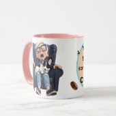 コーヒーくれ~って顔!マグカップ マグカップ (正面左)