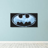 コーヒーこうもり記号 – 青 キャンバスプリント (インサイチュ (ウッドフロア))