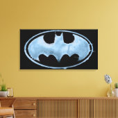 コーヒーこうもり記号 – 青 キャンバスプリント (インサイチュ (リビング))