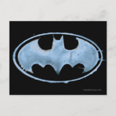 コーヒーこうもり記号 – 青 ポストカード (正面)