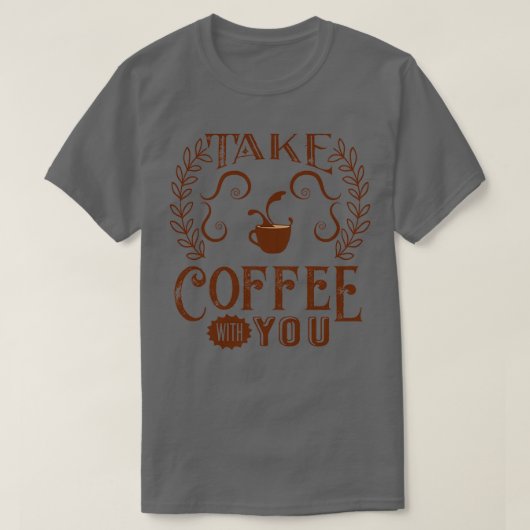 コーヒーことわざコーヒーオーバー1 Tシャツ (デザイン正面)