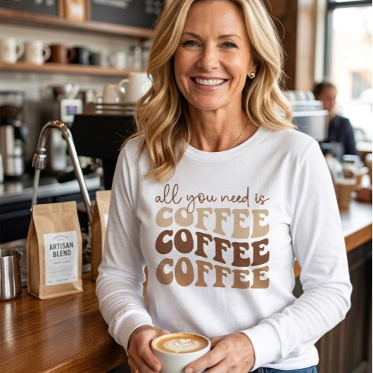 コーヒーさえあればいい。 トライブレンドTシャツ