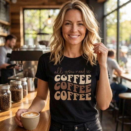 コーヒーさえあればいい。 トライブレンドTシャツ