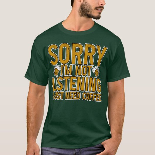コーヒーさえあればいい 友達いるわけない Tシャツ (正面)