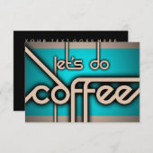 コーヒーしよう！ 招待状 (正面/裏面)