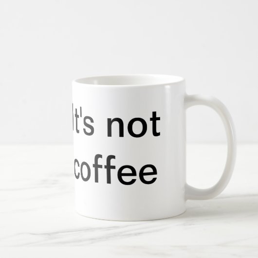 コーヒーじゃない コーヒーマグカップ (右)