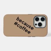 コーヒーだから iPhoneケース (裏面横)