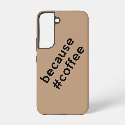 コーヒーだから SAMSUNG GALAXYケース (裏面)