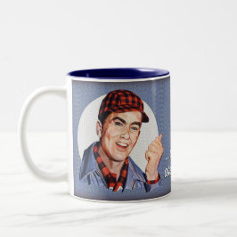 コーヒーだけが生きている理由だ ツートーンマグカップ