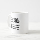 コーヒーであなたは面白くなるマグカップ コーヒーマグカップ (正面左)