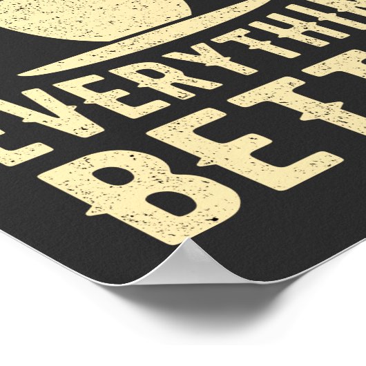 コーヒーですべてを作る |ヴィンテージ |おもしろい引用文 ポスター (角)