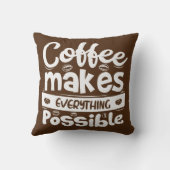 コーヒーですべてを可能にする クッション (裏面)