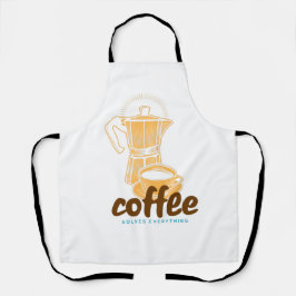 コーヒーですべてを解決 エプロン