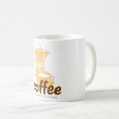 コーヒーですべてを解決 コーヒーマグカップ (正面右)