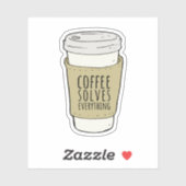 コーヒーですべてを解決 シール (シート)