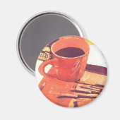 コーヒーでアート マグネット (正面/裏面)