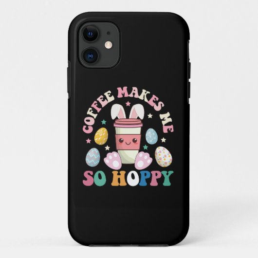 コーヒーでウサギのようにハッピーなイースター Case-Mate iPhoneケース (裏面)