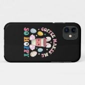 コーヒーでウサギのようにハッピーなイースター Case-Mate iPhoneケース (裏面(横))
