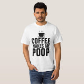 コーヒーでウンチおもしろいTシャツ Tシャツ (正面フル)