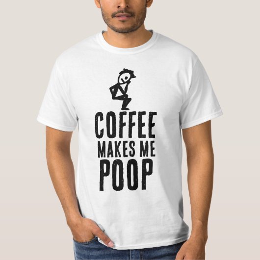 コーヒーでウンチTシャツ Tシャツ (正面)