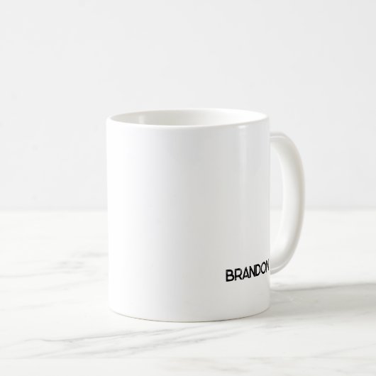 コーヒーでカスタマイズ可能なマイ走コード コーヒーマグカップ (正面右)