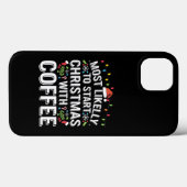 コーヒーでクリスマスをスタートさせる家族に一番なりそう Case-Mate iPhoneケース (裏面 (横))