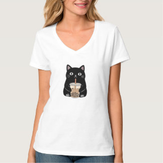 コーヒーでジャンプするグラフィック Tシャツ