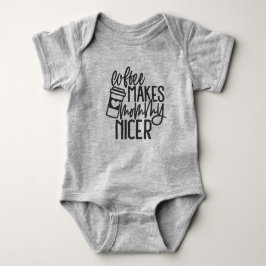 コーヒーでママも優しくなる ワンピース ベビーボディスーツ