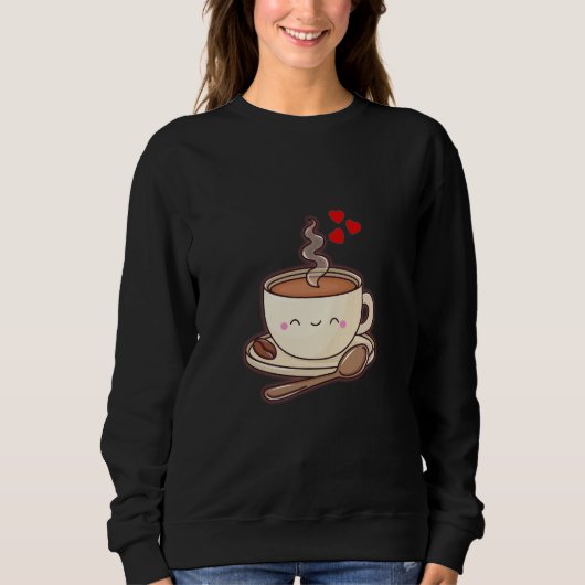 コーヒーでリラックス スウェットシャツ (正面)