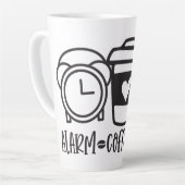 コーヒーで一日を過ごす カフェラテマグ (左アングル)