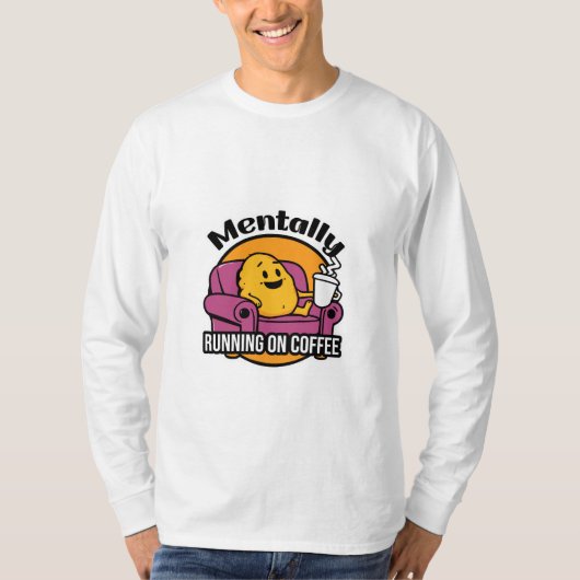 コーヒーで動いてる Tシャツ (正面)