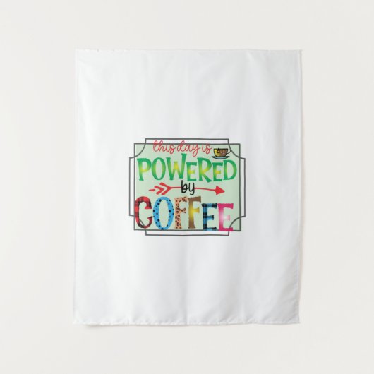 コーヒーで動くコーヒーアート2 タペストリー (正面)