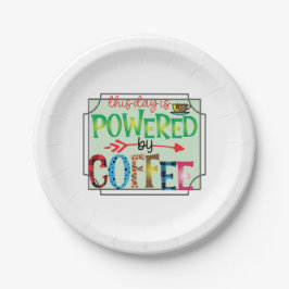 コーヒーで動くコーヒーアート2 ペーパープレート