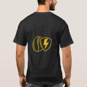 コーヒーで動くスーパーダッドのTシャツ Tシャツ (裏面)