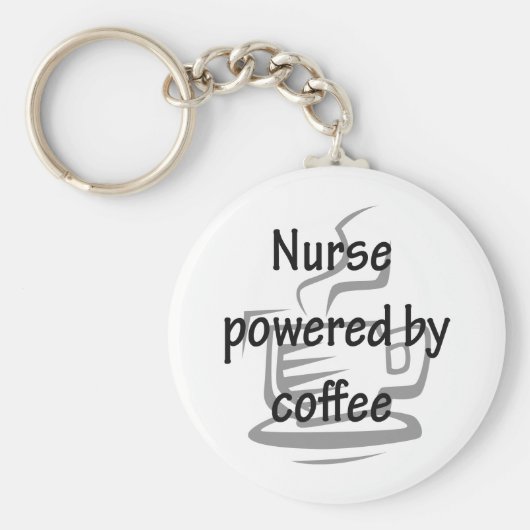 コーヒーで動くナース キーホルダー (正面)