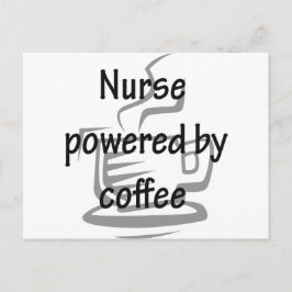 コーヒーで動くナース ポストカード