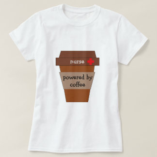 コーヒーで動くナース Tシャツ