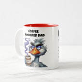 コーヒーで動くパパ ツートーンマグカップ (正面左)