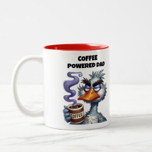 コーヒーで動くパパ ツートーンマグカップ (左)