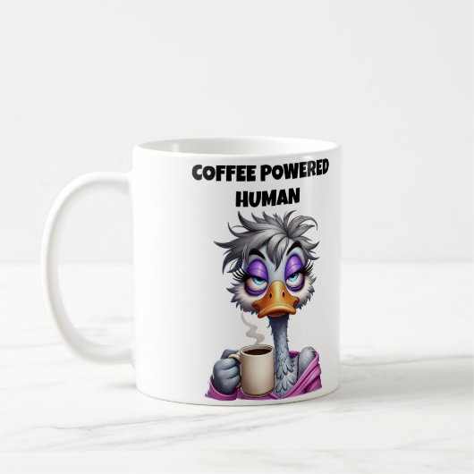 コーヒーで動くヒト母 コーヒーマグカップ (左)