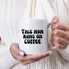 コーヒーで動くママ コーヒーマグカップ